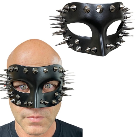 Unisex Steampunk Fantasy Aesthetic Masquerade Party Custom Spike Mask NWT! - Picture 1 of 11